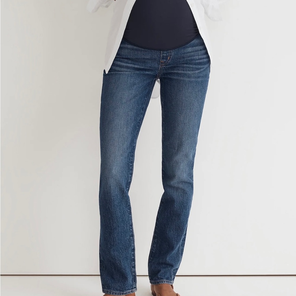 Madewell maternity jeans - over bump